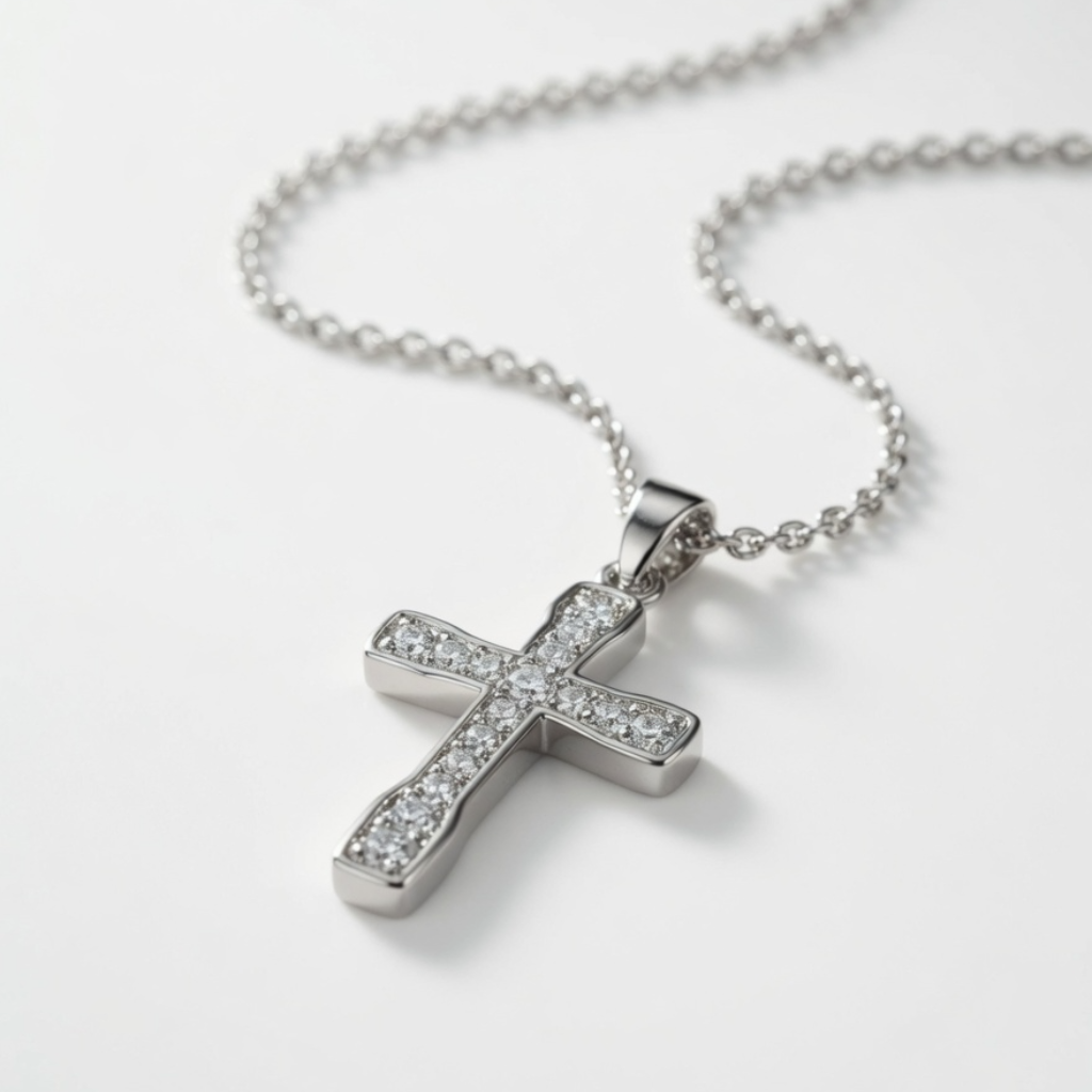 Iced Out Cross Pendant