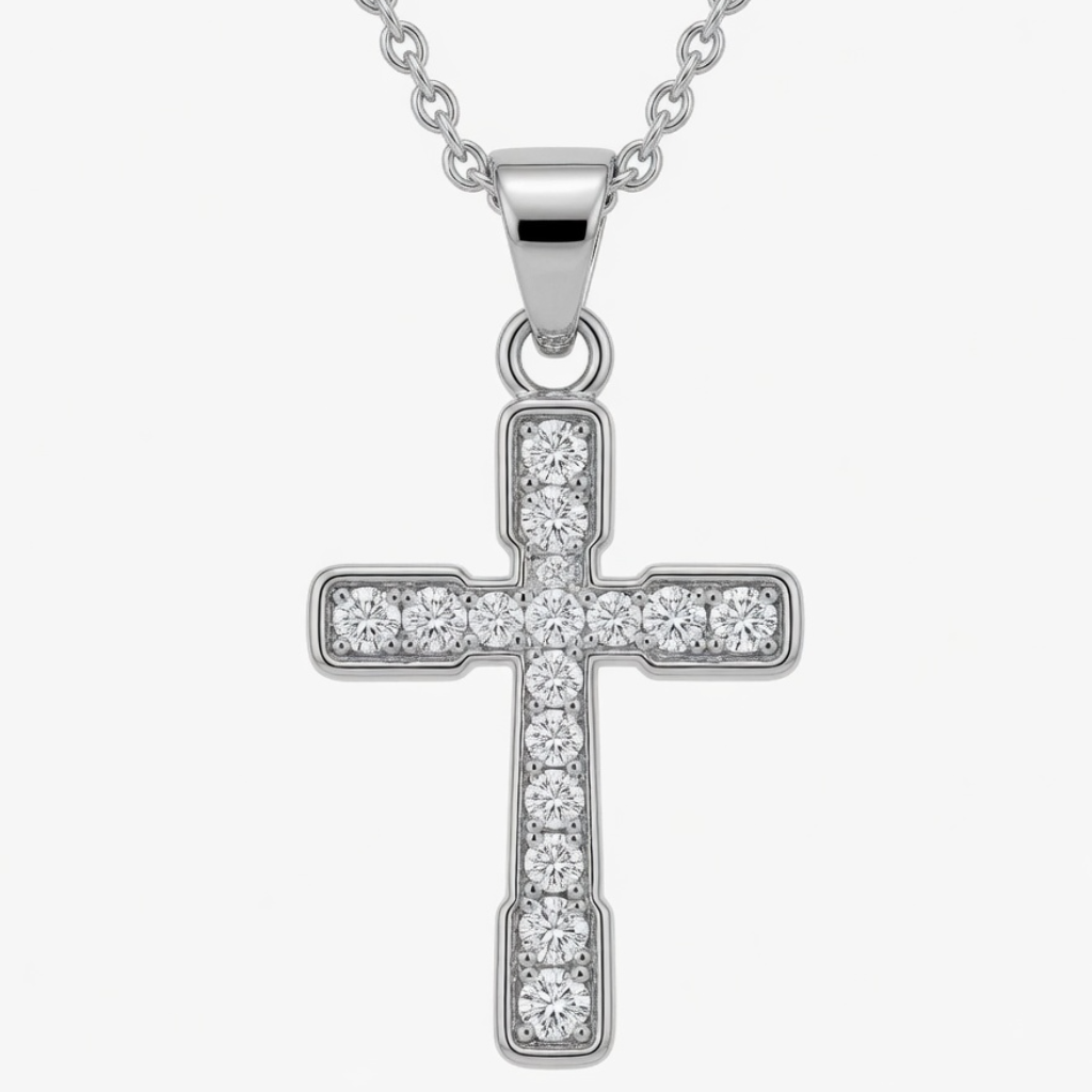 Iced Out Cross Pendant